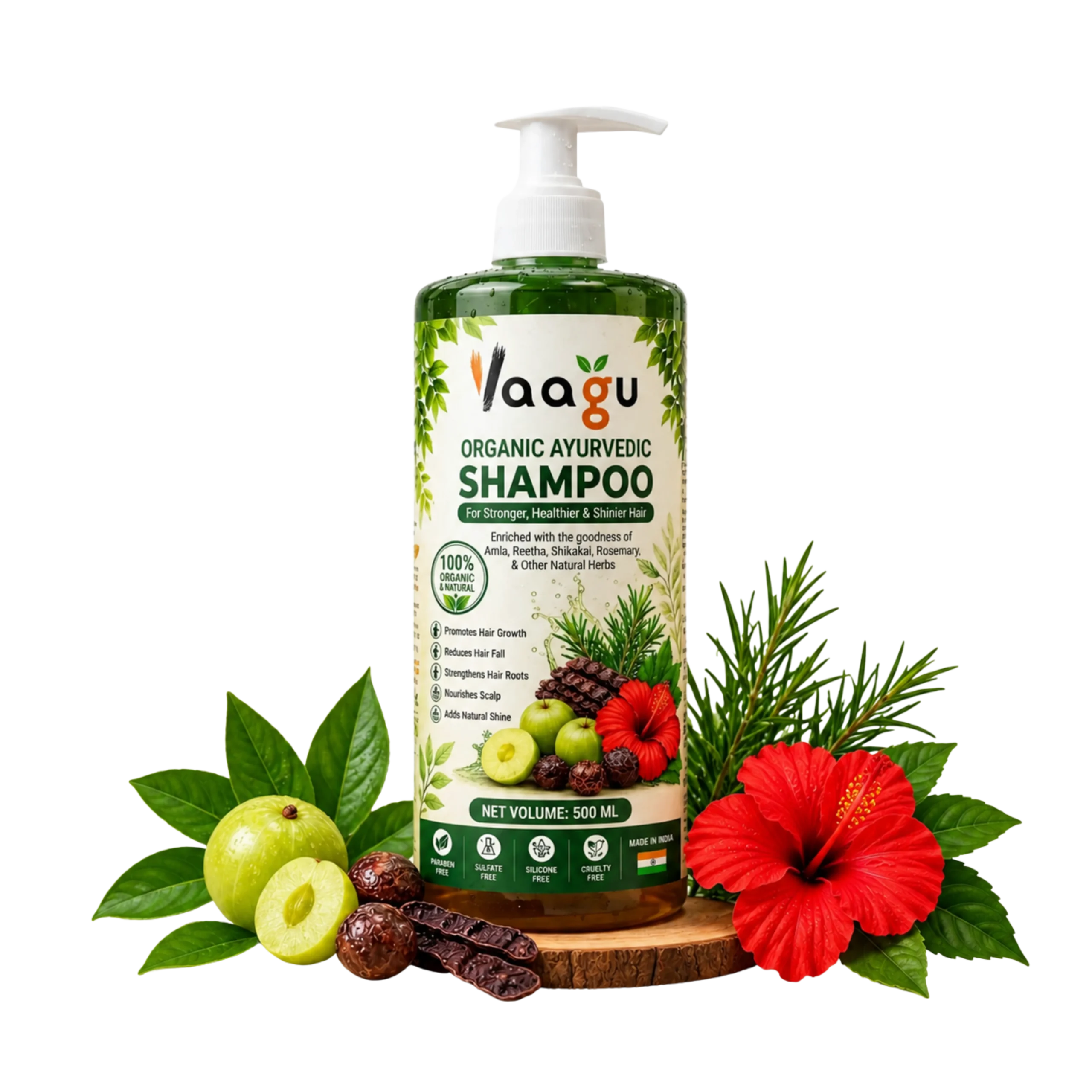 Vaagu Organic Ayurvedic Shampoo 500 ml
